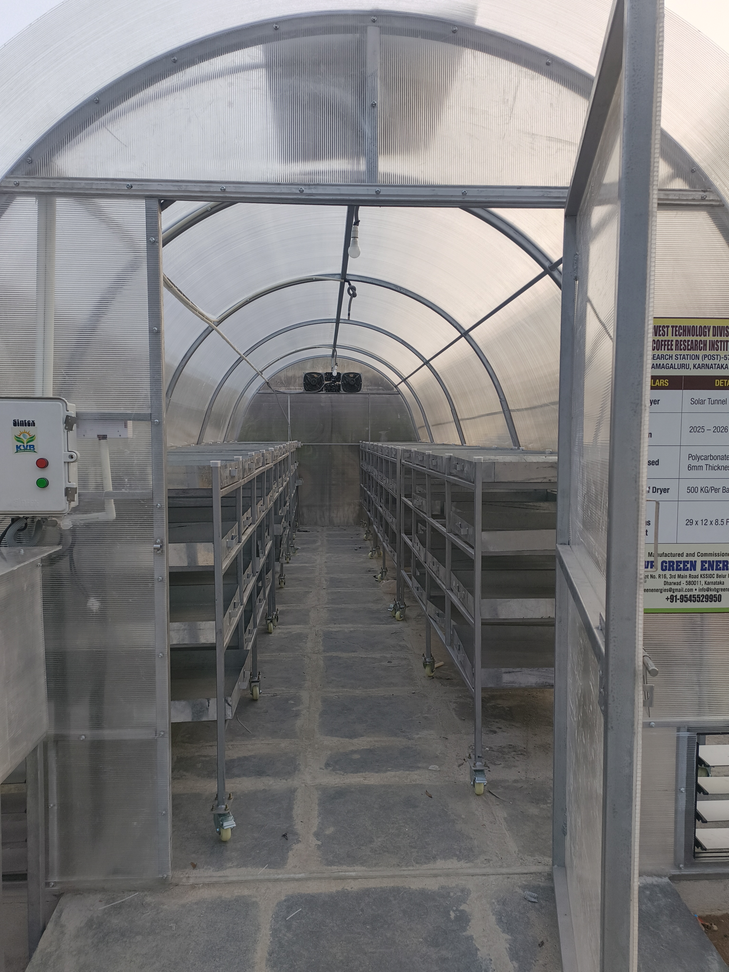 Smart Solar Tunnel Dryer